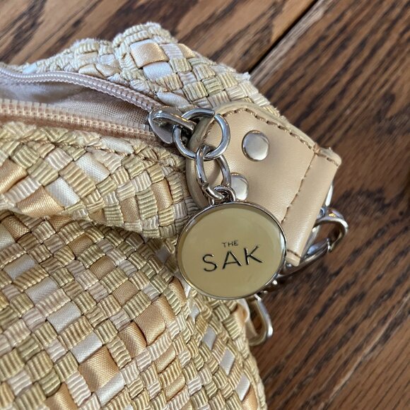 Vintage The Sak Woven Cream Shoulder Purse - Picture 5 of 8